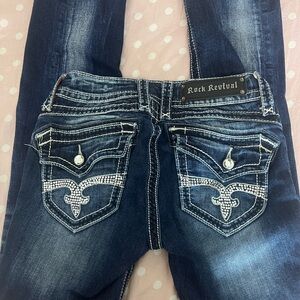 Rock Revival Dark Blue Boot Cut Jeans